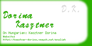 dorina kasztner business card